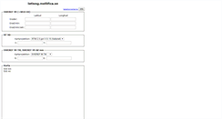 Desktop Screenshot of latlong.mellifica.se
